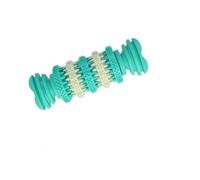 WEALTHKING Interactive Dog Chew Toys Set - Dental Cleaning Balls, Rope Tug Toy, Treat Dispensing Bone & Stacking Teething Rings - Textured Rubber Puppy Teething Aid - Boredom Buster (Bone shape,S)