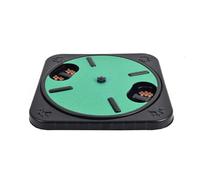 WEALTHKING Interactive Dog Nail File Puzzle Toy with Treat Dispenser, 360° Rotating Pet Mental Stimulation Games Training Board (Green)