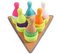 WEALTHKING Interactive Dog Puzzle Toys for Mental Enrichment, Brain Training Games with Soft Plush Bowling Pins Set & Treat Dispenser, Indoor Activity Entertainment for Small Medium Large Dogs