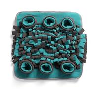 WEALTHKING Interactive Dog Snuffle Mat Pet Puzzle Toy Training Feeding Mat Mental Enrichment Stress Relief Brain Games Nose Work Mat with Multiple Hidden Compartments (green)
