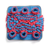WEALTHKING Interactive Dog Snuffle Mat Pet Puzzle Toy Training Feeding Mat Mental Enrichment Stress Relief Brain Games Nose Work Mat with Multiple Hidden Compartments (blue)