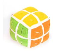 WEALTHKING Interactive Puzzle Cube Toy for Dogs & Cats - Snuffle Mat Slow Feeder - Brain Teaser Treat Dispenser - Boredom Buster for Pets - Washable Polar Fleece Fabric (15cm)