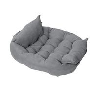 WEALTHKING Luxurious Quilted Pet Bed Mat Premium Thick Padded Dog Cat Cushion with Ultra-Soft Cloth Material, Machine Washable Comfortable Pet Mattress (Moonlight Grey,XL)