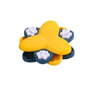 WEALTHKING Whirlwind Educational Toy Slow Food Plate for Dogs - Interactive Puzzle Feeder with Paw Print Design - Pet Mental Stimulation and IQ Training Tool - Promotes Healthy Eating Habits (Orange)