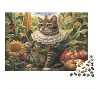 Wealthy Cat Puzzles for Adults 1000 Pieces with Anti-glare Surface Jigsaws for Adults for Relaxing Activities for Adults And Mindfulness Activities As Mother‘s Day Gift 38x26cm/1000pcs
