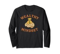 Wealthy Mindset Brain Money Bag Long Sleeve T-Shirt