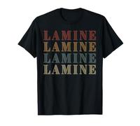 Wealthy Vintage Lamine First Name Funny Love Heart Lamine T-Shirt