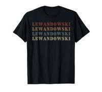 Wealthy Vintage Lewandowski Name Funny Love Heart Retro T-Shirt