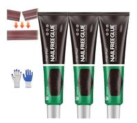 Wealthyn Glue, Wealthyn All-Purpose Glue, No More Nails Glue, Nail Free Glue, Invisible Bonding Glue, Professional Waterproof Strong Quick-Drying Glue for DIY Mounting & Repair (A(30g)-3 Pcs)