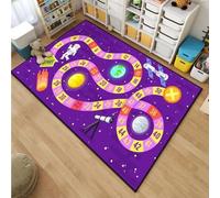 WealthyNest Kids Playmat Rug, Cartoon Snake and Ladder Board Game Pattern Rugs,Low-pile, Washable, Non-slip Area Rug, Suitable for Children's Rooms, Living Rooms, and Bedrooms. (I,60 * 90cm)