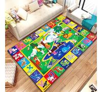WealthyNest Kids Playroom Rug, Baby Crawling Mat for Learning ABC, Numbers, Letters, Non-slip Educational Rugs, Suitable for Classroom, Nursery and Kids Room Decoration (I,80 * 160cm)