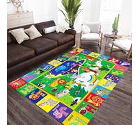 WealthyNest Kids Playroom Rug, Baby Crawling Mat for Learning ABC, Numbers, Letters, Non-slip Educational Rugs, Suitable for Classroom, Nursery and Kids Room Decoration (C,80 * 120cm)