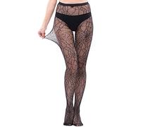 WEANMIX Fishnet Stockings Lace Patterned Tights High Waist Pantyhose Fishnets for Women, A01- Spiderweb Net, One size