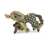 Weapon Master's Horse Figurine with Dragon Crest, Fantasy Collection | Creative play in the world of knights | hand-painted | a mount to proudly display and collect | a truly original gift today