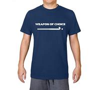 Weapon of Choice Field Hockey - Mens 100% Organic Cotton T-Shirt - French Navy - Large