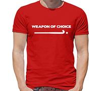 Weapon of Choice Field Hockey - Mens T-Shirt - Red - Small