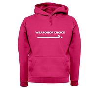 Weapon of Choice Field Hockey - Unisex Premium Hoodie/Hooded Top - Hot Pink - Small