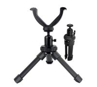 Weapon Support Tripod, Rifle Tripod, Rifle Shooting Tripod for Stability of Hunting Rifles and Target Shooting Stick with V-Yoke Holder - 360° Rotation Shooting Pad