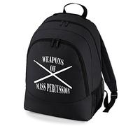 Weapons of Mass Percussion- Drummer's Drum Sticks- Backpack Unisex Rucksack Bag