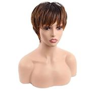 Wear and Go Glueless 6 Inch Fancy Braided Hair for Black Women,Short Box Braid Wigs with Bangs Synthetic Wig for Daily Use