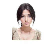 Wear and Go Glueless 7 * 9cm Borderless Design Lace Human Hair Toppers For Women, Clips In False Bangs Fluffy Fringe Hairpiece For Cover Thinning Hairs(Black Mid Part Bangs)