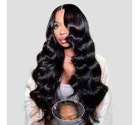 Wear and Go Glueless Wig Human Hair Wig For Black Women Pre Plucked Pre Cut No Glue 9x6 Max Part HD Lace Body Wave Hair,200% Density Natural Hairline for Beginner-Friendly 18Inch