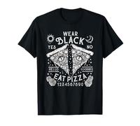 Wear Black Eat Pizza I Gothic Ouija Board T-Shirt