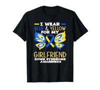 Wear Blue & Yellow For My Girlfriend Down Syndrome Awareness T-Shirt