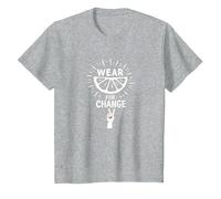 Wear for Change: Citrus Activism Inspiration T-Shirt, Kids, Heather Grey, 2 Years