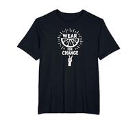 Wear for Change: Citrus Activism Inspiration T-Shirt, Men's Big and Tall, Black, 6X Tall