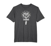 Wear for Change: Citrus Activism Inspiration T-Shirt, Men's Big and Tall, Dark Heather Grey, 3X Tall