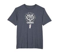 Wear for Change: Citrus Activism Inspiration T-Shirt, Men's Big and Tall, Heather Blue, 2X Tall