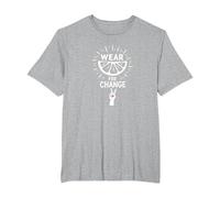 Wear for Change: Citrus Activism Inspiration T-Shirt, Men's Big and Tall, Heather Grey, 4X Tall
