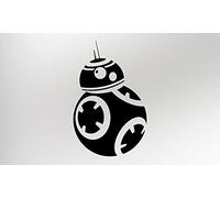 Wear Graphics Star Wars BB-8 (Black) - Vinyl Decal Sticker (Pack of Two)