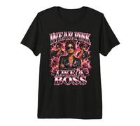 Wear Pink Like A Boss Breast Cancer Awareness Premium T-Shirt