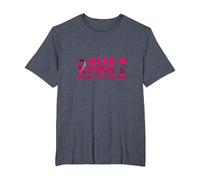 Wear Pink & Make 'Em Think: Cancer Awareness Inspiration T-Shirt, Men's Big and Tall, Heather Blue, 3X Tall