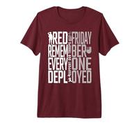 Wear Red Friday Deployment Support Our Troops Women Men Kids Premium T-Shirt