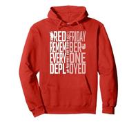 Wear Red Friday Deployment Support Our Troops Women Men Kids Pullover Hoodie