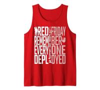Wear Red Friday Deployment Support Our Troops Women Men Kids Tank Top