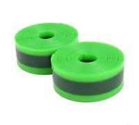 Wear-Resistant Bike Tyre Liner 2pc Green Red | Fits 700C wheels, 23mm width, 1mm thick, prevents thorns and glass, simple installation process