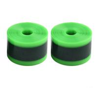 Wear-Resistant Bike Tyre Liner 2pc Green Red | Fits 700C wheels, 23mm width, 1mm thick, prevents thorns and glass, simple installation process