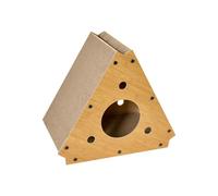 Wear-Resistant cat Scratching Board, Triangular cat Scratching House, Three-in-one Claw Grinding, Playing and Resting (A)