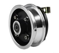 Wear-Resistant Front Drum Brake Hub 8inch Steel(Without shaft) | Fits 8-inch for scooters, compatible with 200x50 tires, robust design, white finish, secure fit