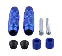 Wear-Resistant Motorbike Foot Pedals Gold Finish Blue(Blue) | Round design, silver finish, suitable for electric vehicles, for scooters, quick replacement, for durable use