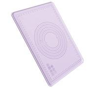 Wear Resistant Silicone Pastry Mat with Measurement Guide | Purple Reusable Kneading Surface, Smooth Burr Free Finish, Stable Rolling for Pizza Prep and Homes