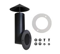 Wear Resistant Utility Chimney and Cap Pellet Grills Smoked Stack Replacement Flue Pipe for Barbecue Smoker Stove Flue Pipe