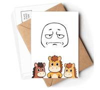 wear sad fblack fpattern Postcards Envelopes Cards Mailing Year Horse