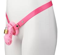 Wear Silicone Protective Cage, Men's Sports Protection A308 (Pink, Long)