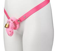 Wear Silicone Protective Cage, Men's Sports Protection A308 (Pink, Short)