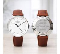 Wear We Met Men's Personalised Architect London Zephyr Watch - Engraved Gift in Brown | Size: 1 Pack Wear We Met Brown 1 Pack